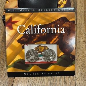 2005 California Minted Quarter Collector Set - Yellow Brown Green PD